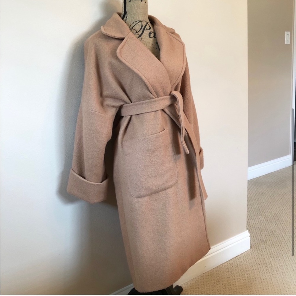 Custom made camel coat